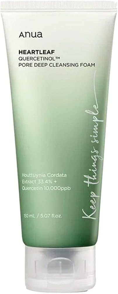 ANUA Heartleaf Quercetinol Pore Deep Cleansing Foam (150 ml / 5.07 fl. oz.) | Amazon (CA)