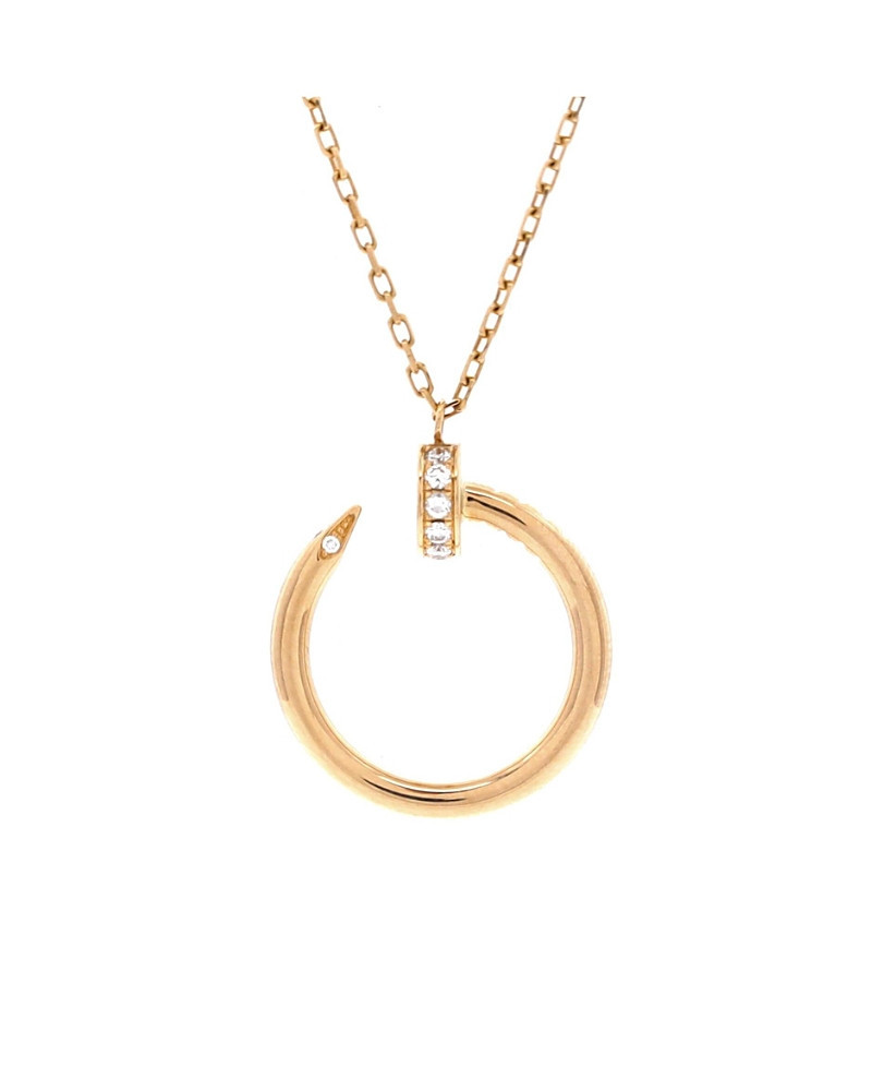 Pre-Owned Cartier Juste un Clou Pendant Necklace 18K Gold with Diamonds, 16.25 | Bloomingdale's (US)