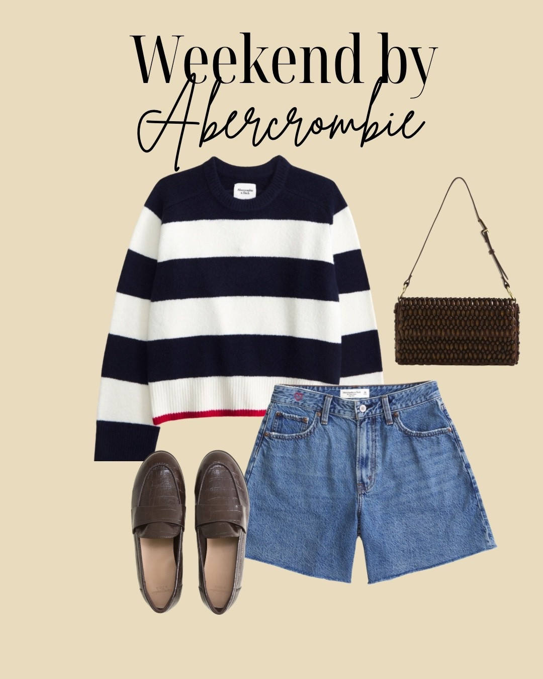 Weekend uniform ✔️ Striped knit, denim shorts, and casual flats = effortless fall style you’ll wear on repeat.
#AbercrombieStyle #FallOOTD #WeekendStyle #FallFashion #Abercrombie #LTKFall #LTKFashion #LTKOutfit

#LTKStyleTip