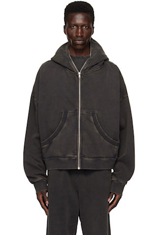 Black Eternal Zip Hoodie | SSENSE