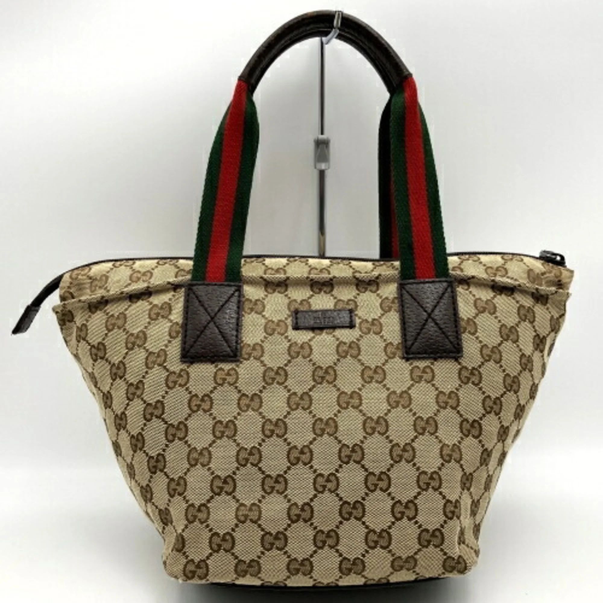 Pre-Owned Gucci Handbag Tote Bag Beige Sherry Line GG Canvas Women's 131228 GUCCI IT9KD1GOWUD1 (G... | Walmart (US)