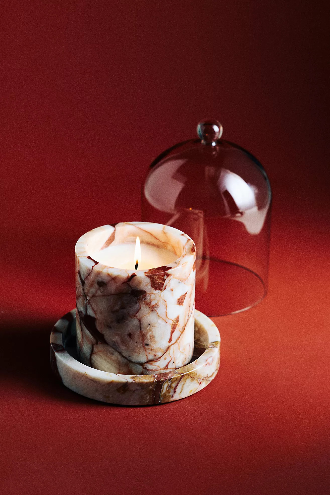 Poured New York Candle Cloche + Stone | Anthropologie (US)