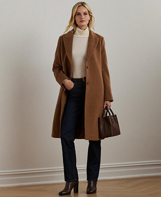 Lauren Ralph Lauren Women's Wool-Blend Walker Coat - Macy's | Macy's