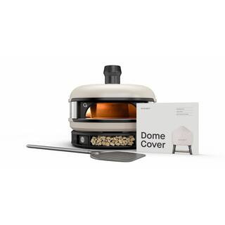 GOZNEY Dome Propane Outdoor Pizza Oven Cream in White with Pizza Peel and Cover GDPCMUS1239A - Th... | The Home Depot