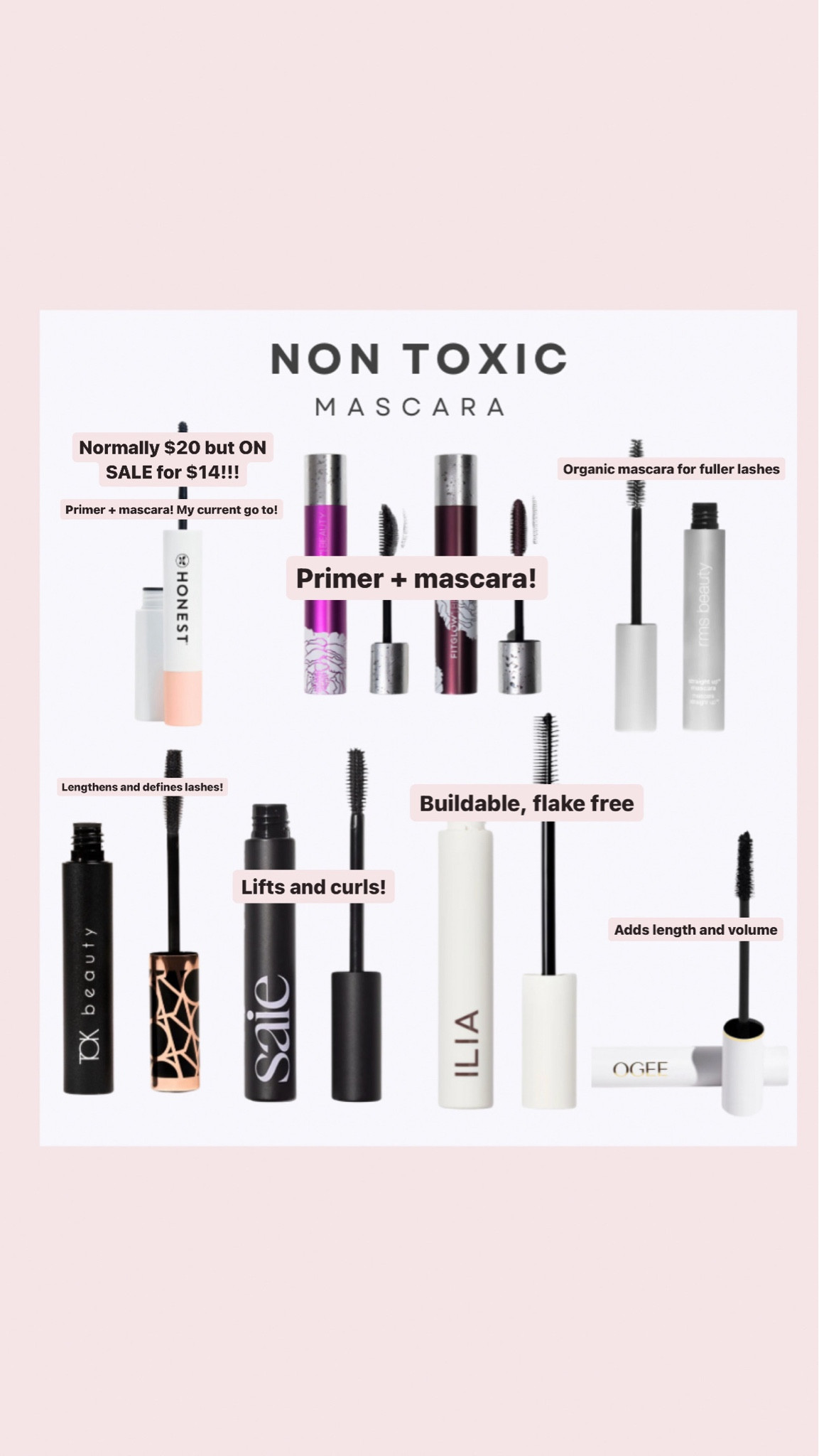 NON TOXIC mascara!!! Stop using TOXIC ingredients so close to your eyes! 

#LTKFindsUnder50 #LTKBeauty #LTKSaleAlert