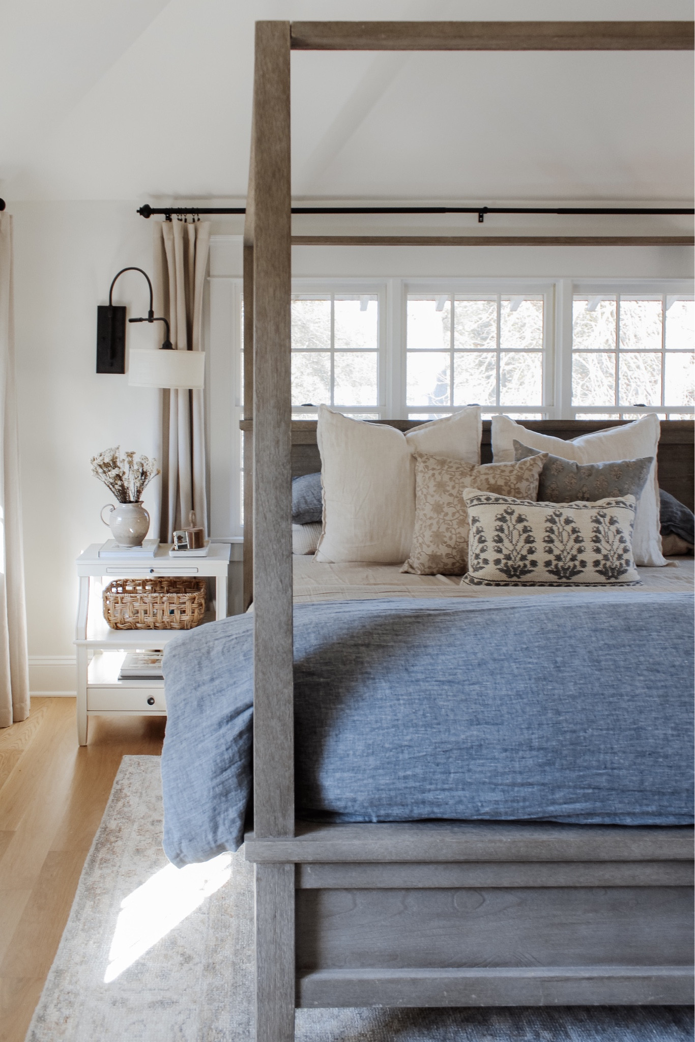 The Citizenry is running a bedding promotion from March 13th - 27th. To celebrate Sleep Week, all of bedding will be available at up to 20% off!
•
•
•

4 poster wood bed, natural tone wood bed, canopy bed, linen duvet, stripe euro shams, floral decorative pillow, bed pillows, pillow inserts, cotton gauze quilts, layered bedding, nightstand decor, white two shelf nightstand, affordable furniture, quick ship furniture, swing light, nightstand wall light, affordable curtain, neutral bedroom, bedroom decor, black curtain rod, vintage decor, Target home, woven basket, lumbar pillow, floral throw pillow cover, blue bedding  Vintage look, patterned rug, muted rug, bedroom rug, light blue rug, neutral rug 

#LTKunder50 #LTKsalealert #LTKhome