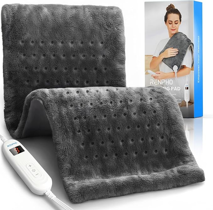 RENPHO Heating Pad for Back Pain & Period Cramps, FSA Eligible, Valentines Day & Birthday Gifts f... | Amazon (US)