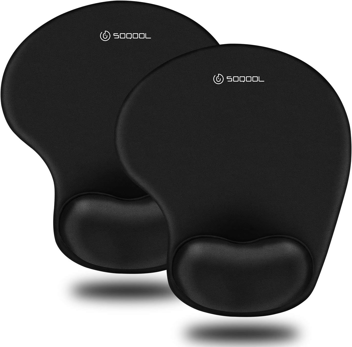 Soqool Mouse Pad, 2 Pack Ergonomic Mouse Pads with Comfortable Gel Wrist Rest Support and Lycra C... | Amazon (US)