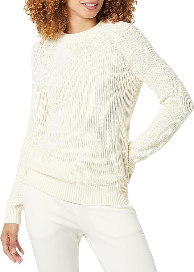 Amazon Aware Women's Rib Crewneck Sweater (Available in Plus Size) | Amazon (US)