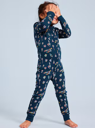 Unisex Snug-Fit 2-Way-Zip Printed Pajama One-Piece for Toddler & Baby | Old Navy | Old Navy (US)