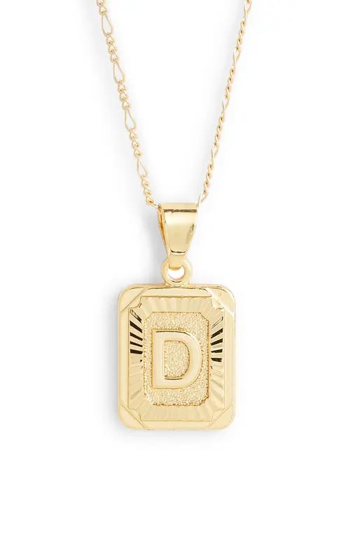 Bracha Initial Pendant Necklace in Gold-D at Nordstrom | Nordstrom