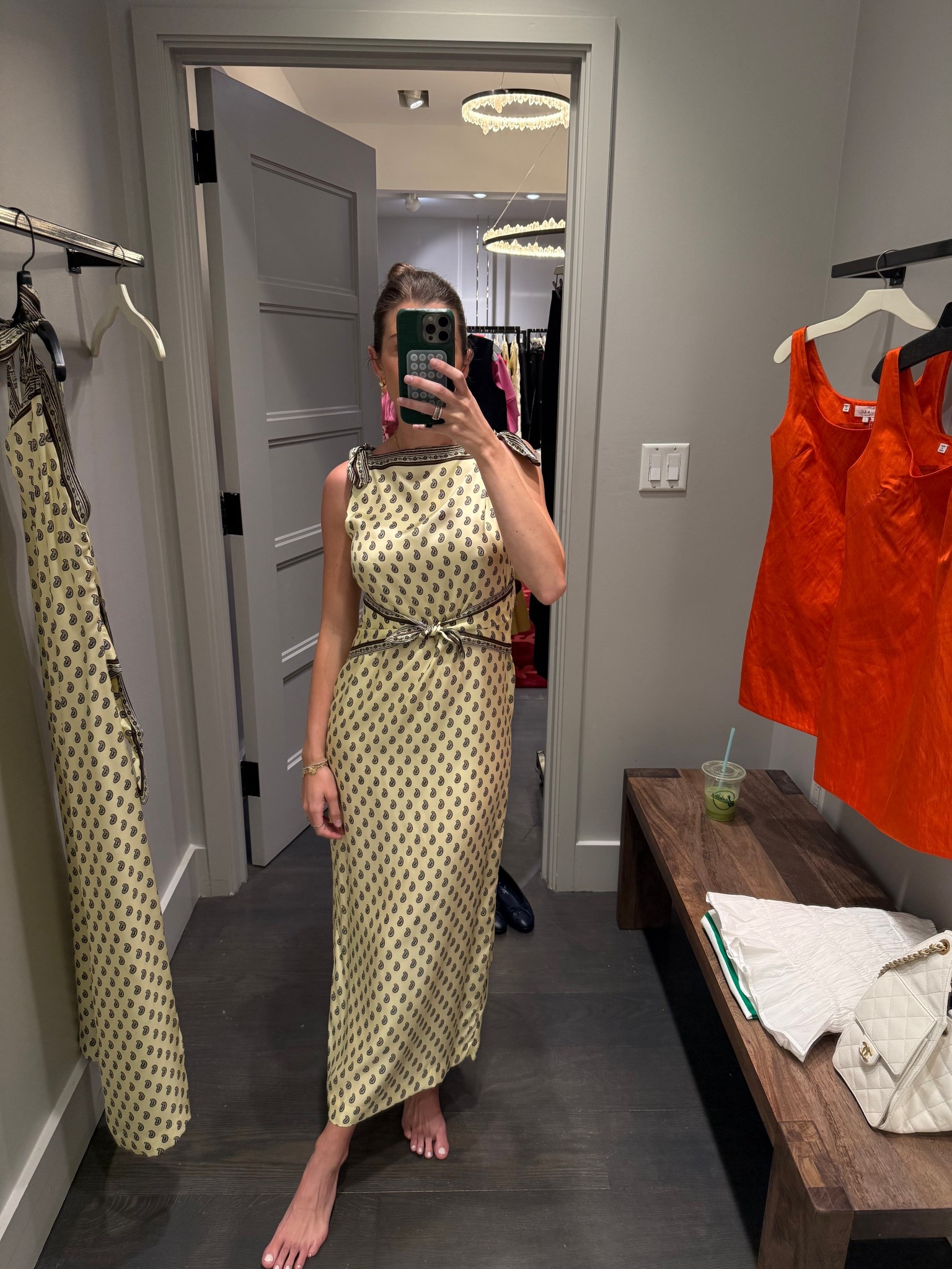 Obsessed with this dress for warmer weather! The lightweight silk and adjustable ties make this a dream dress. I could see this being cute with a bump too! 

#LTKootd #LTKSeasonal #LTKspring