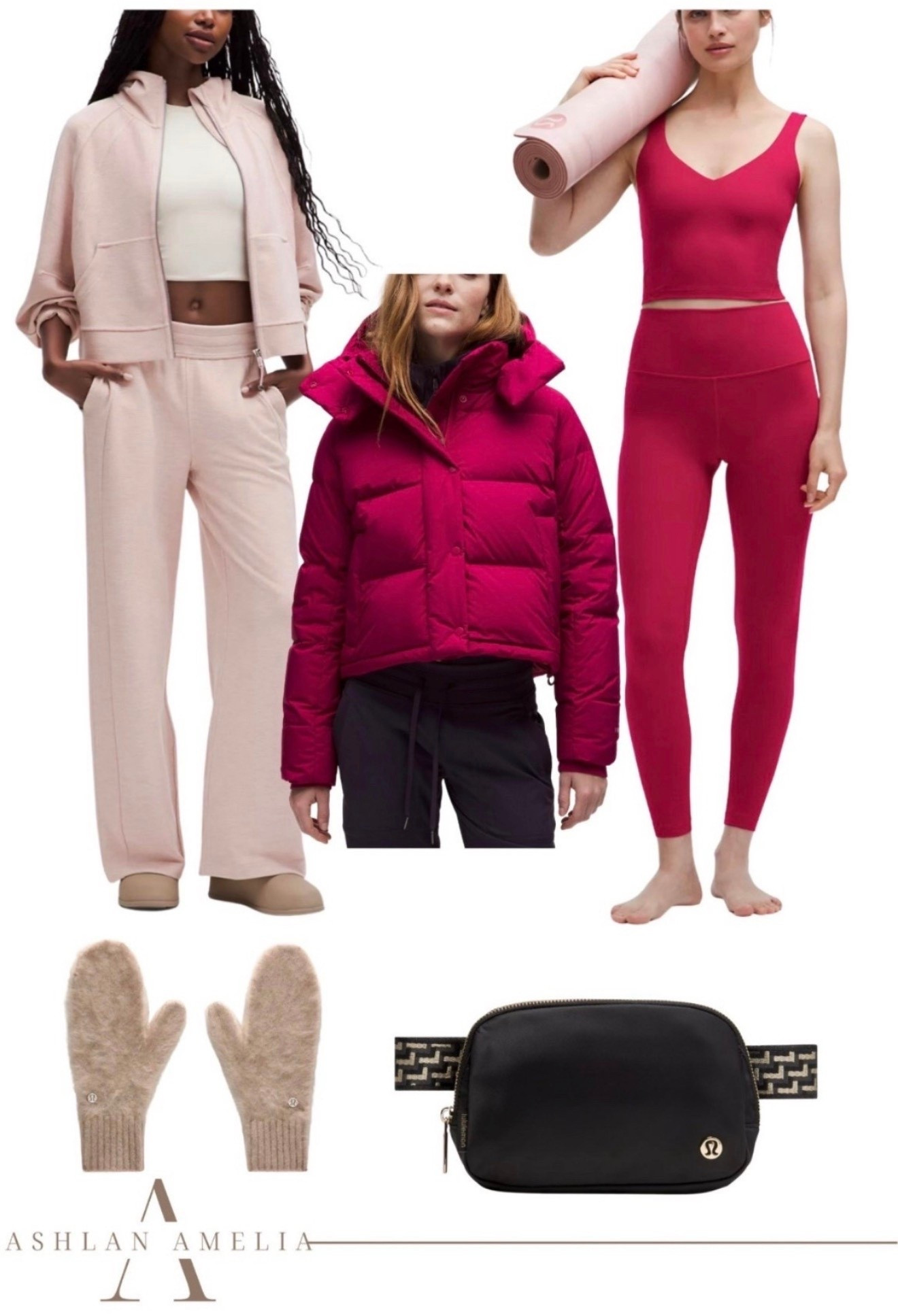 gym outfit, walking outfit, lululemon, activewear, pink set, puffer coat, bum bag, pilates outfit, travel outfit 

#LTKTravel #LTKSeasonal #LTKActive