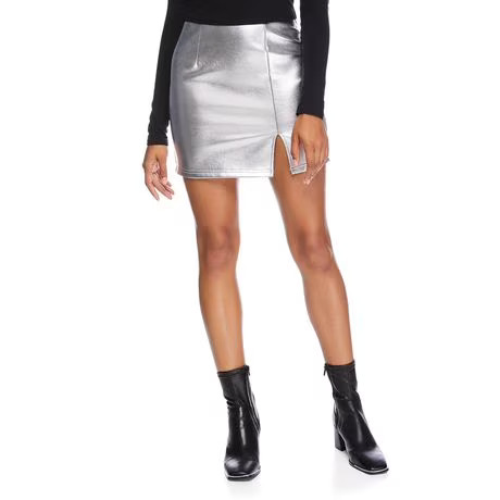 No Boundaries Women's Faux Leather Skirt | Walmart (CA)