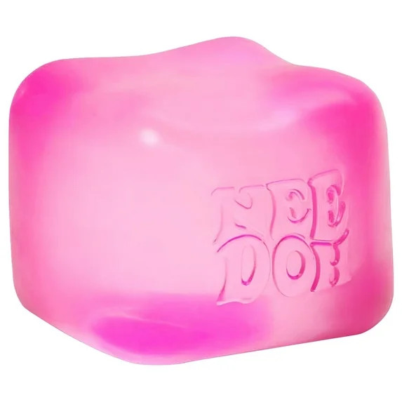 Nee Doh Nice Cube Squish Toy, Ages 3+ (Pink), 1ct | Walmart (US)