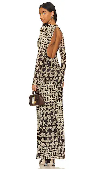Gilma Maxi Dress in Brown Butterfly | Revolve Clothing (Global)
