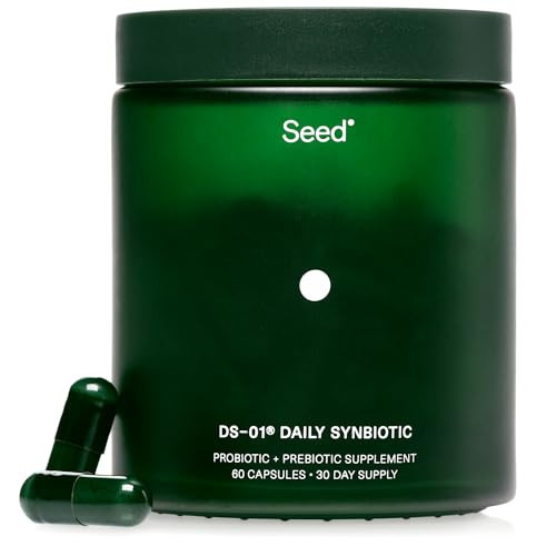 Seed DS-01 Daily Synbiotic - Prebiotic and Probiotic for Women & Men - Digestive Health, Gut Health, Immune Support, Bloating & Constipation Relief - Vegan & Shelf-Stable - 60 Capsules (30-Day Supply) | Amazon (US)