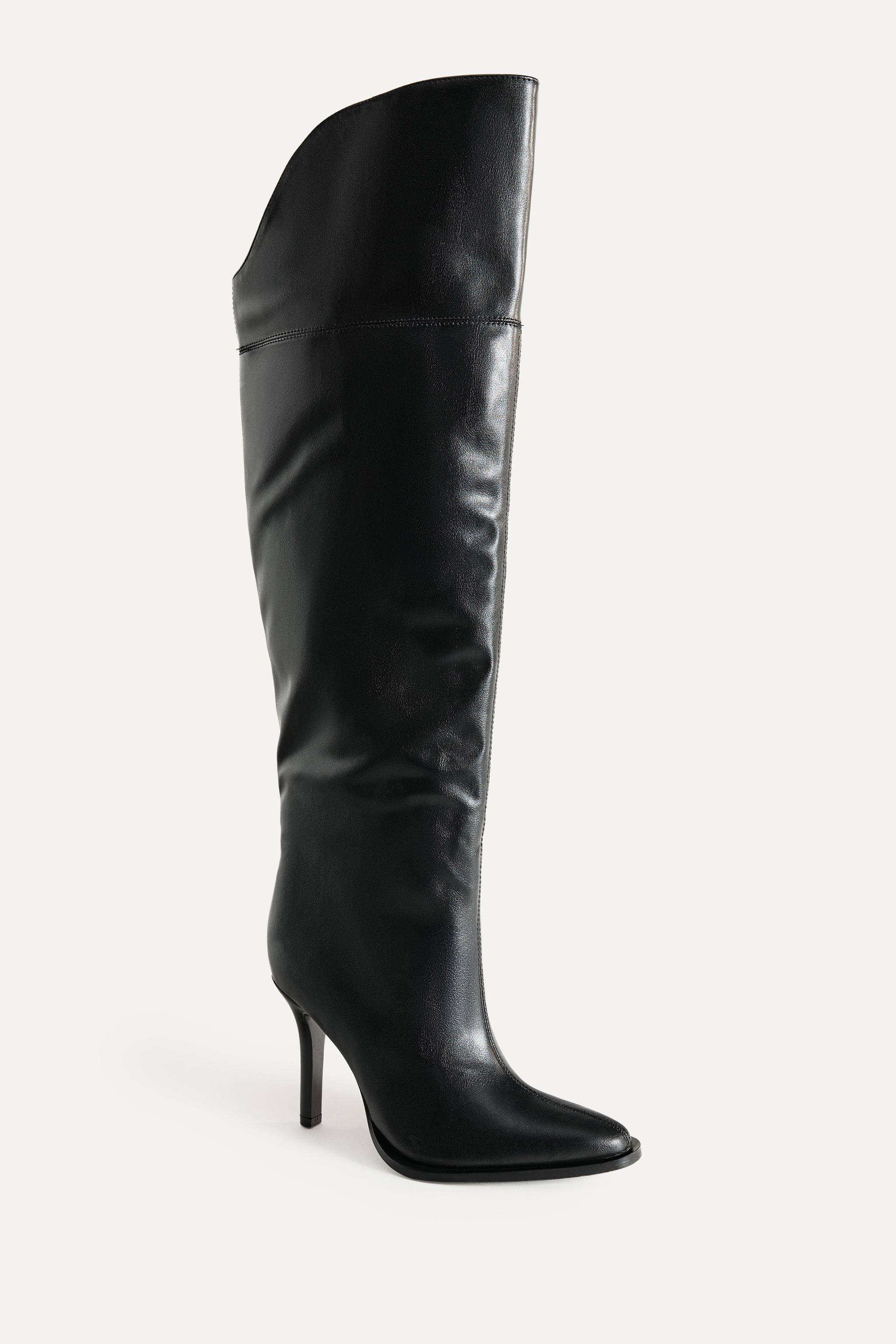 LEATHER KNEE-HIGH BOOTS 50th Anniversary | Zara US