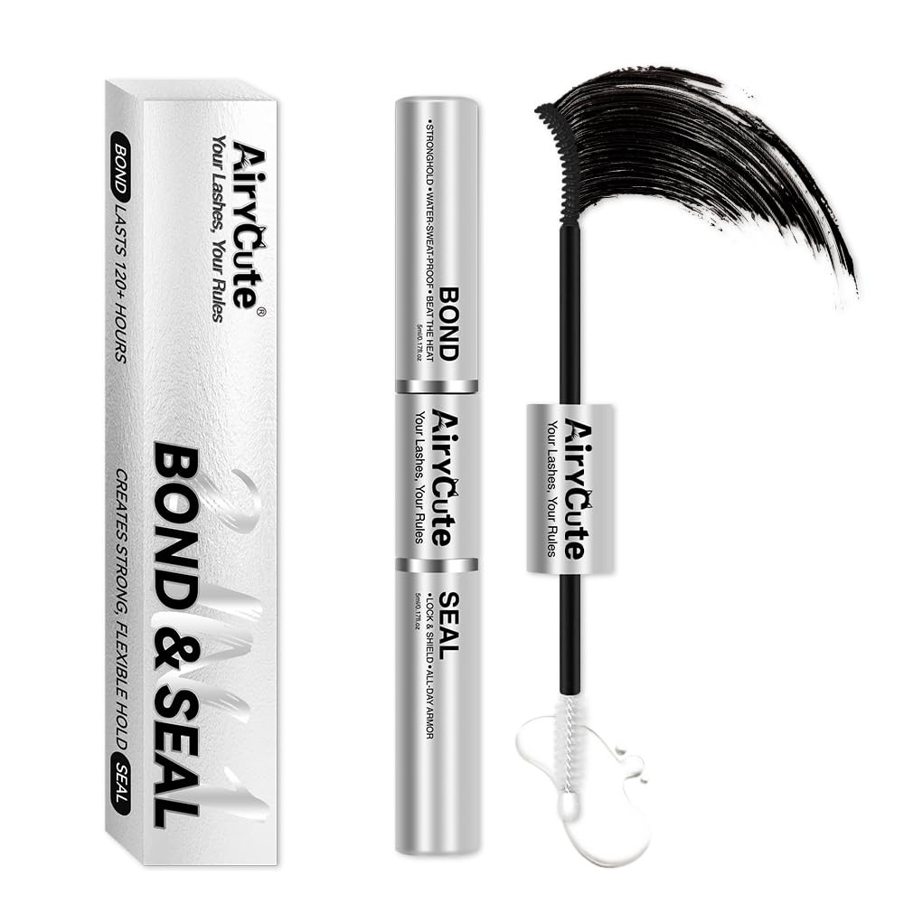 Lash Bond and Seal AiryCute - 150H Long Lasting Waterproof Eyelash Glue for Lash Clusters - Stron... | Amazon (US)
