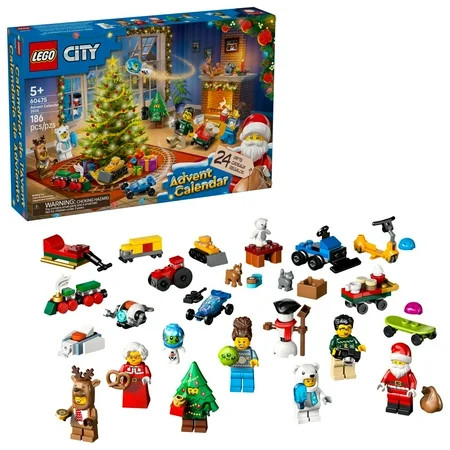 LEGO City Advent Calendar 2025 Kids Toy - Holiday Countdown Playset W/Santa & Mrs. Claus Minifigures for Boys & Girls, Ages 5+ - 24 Buildable Surprises - Gift Idea for Christmas - 60475 | Walmart (US)