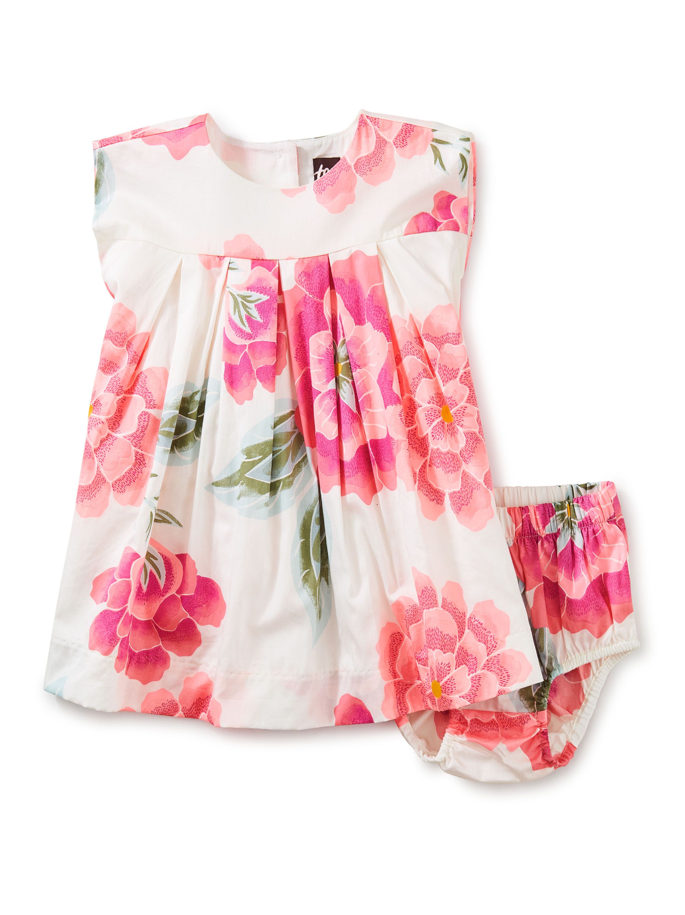 Sateen Baby Dress Set | Tea Collection
