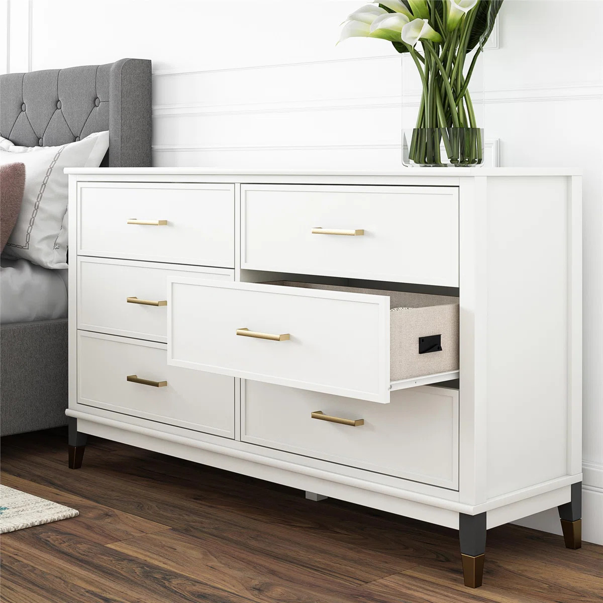 Westerleigh 6 Drawer 56.77" W Double Dresser | Wayfair North America