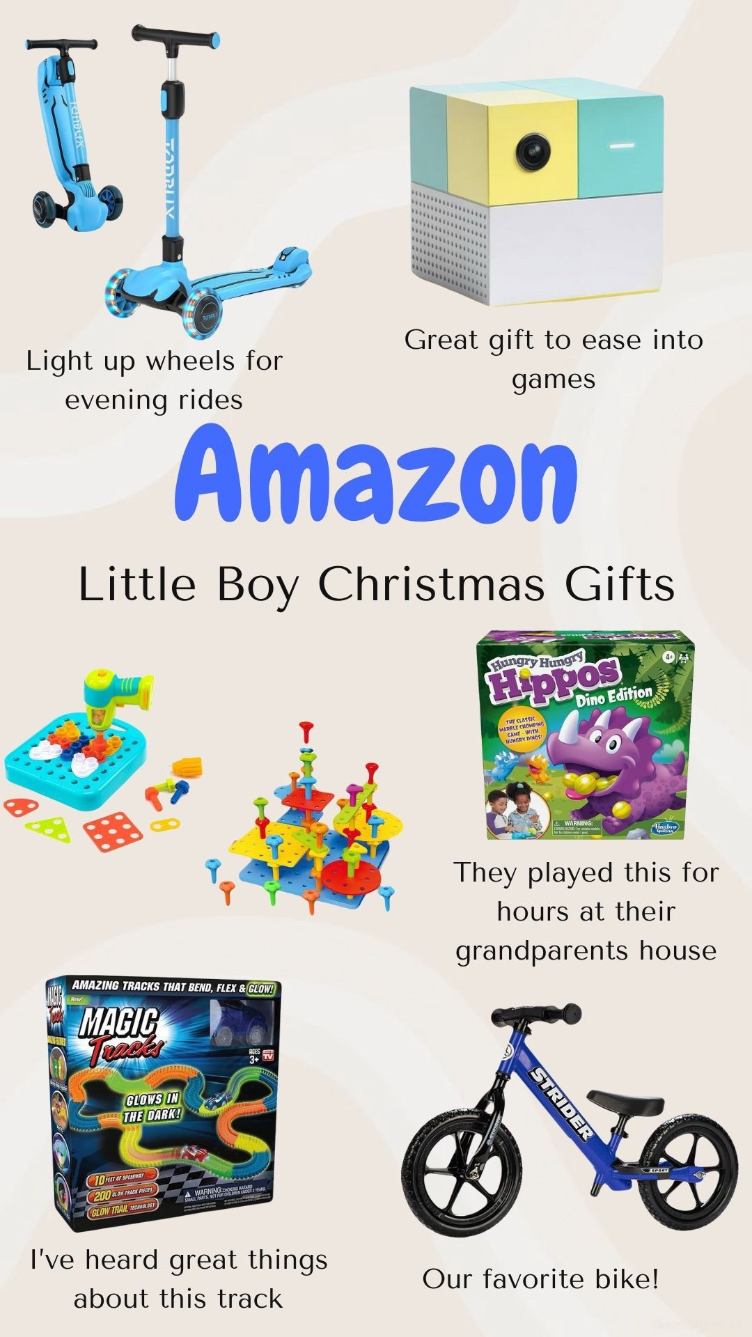 Gift ideas for little boys 5 and under that are screen free. Several are on sale right now during Amazons Black Friday deals

#LTKGiftGuide #LTKKids #LTKCyberWeek