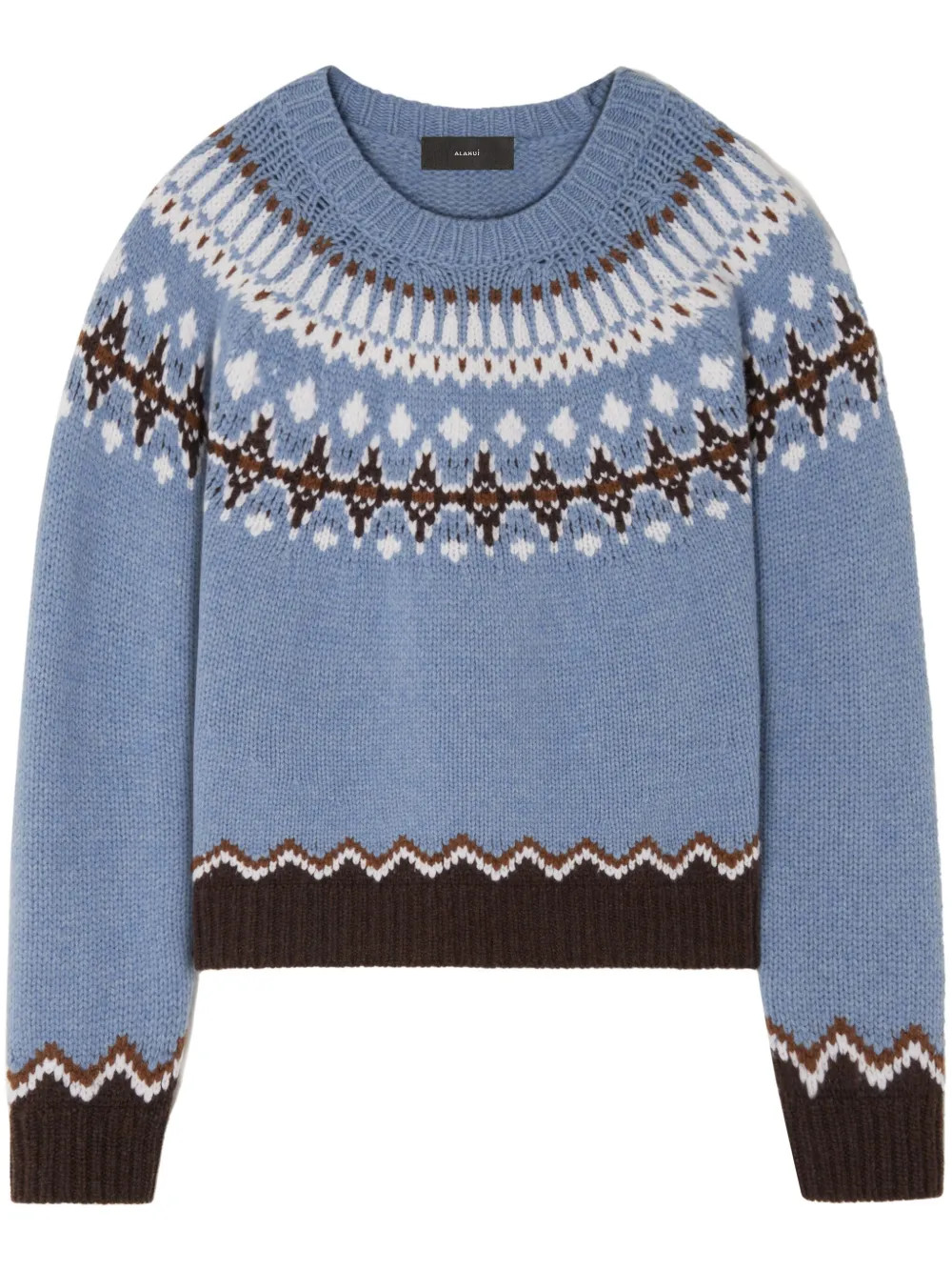 Alanui Sweet Winter Schurwollpullover | Blau | FARFETCH | Farfetch Global
