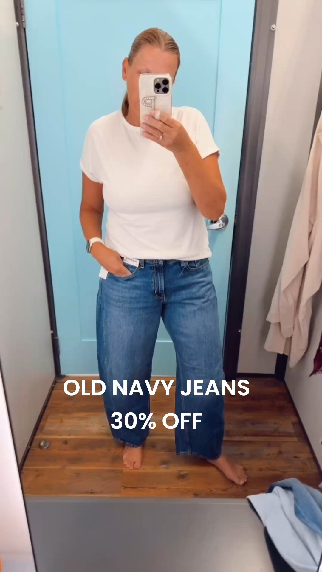 Old Navy jeans
Currently 30% off

Wearing the barrel jeans 
Size 12

#LTKfall #LTKjeans #LTKstyletip