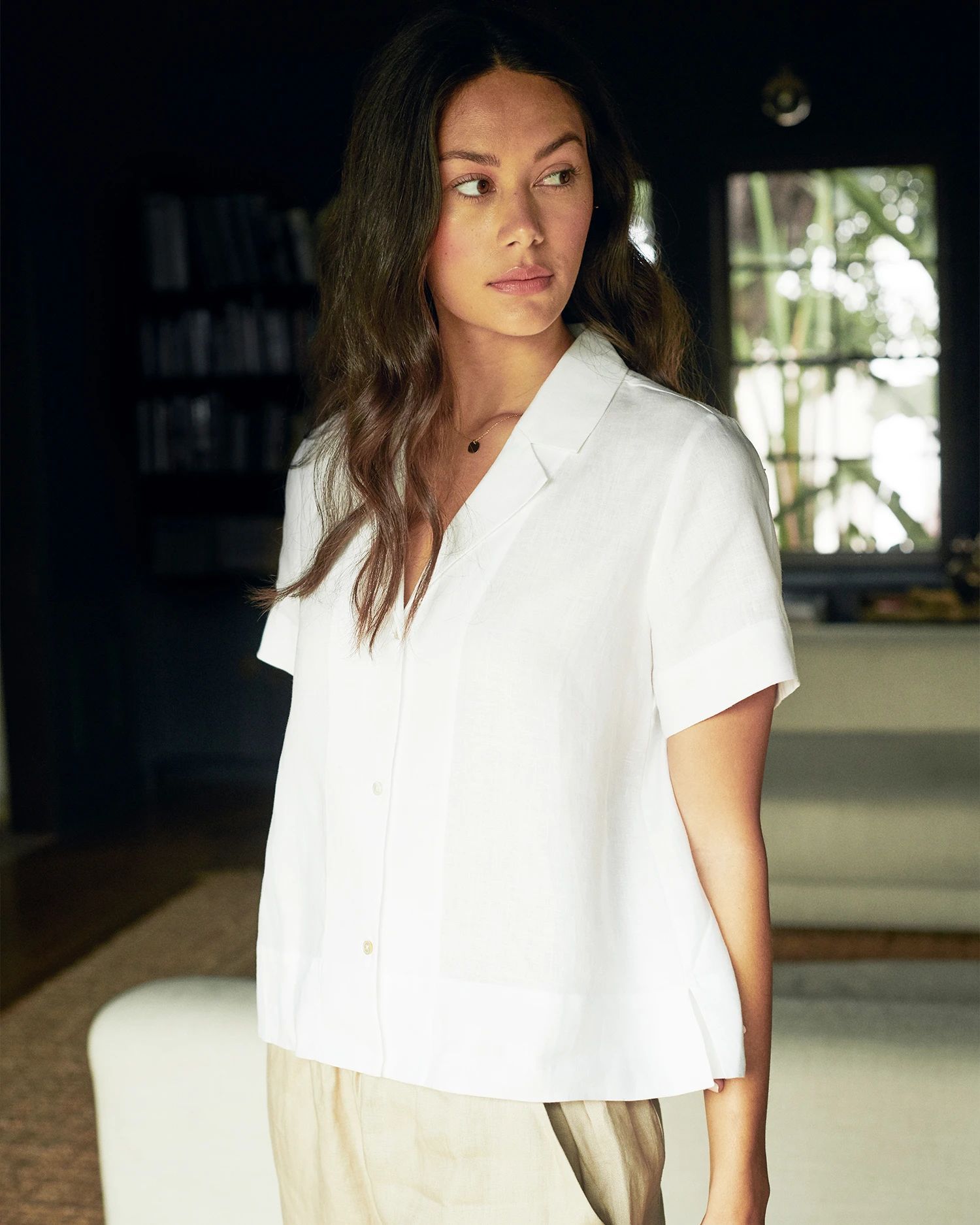 Women's 100% European Linen Short Sleeve Shirt | Quince