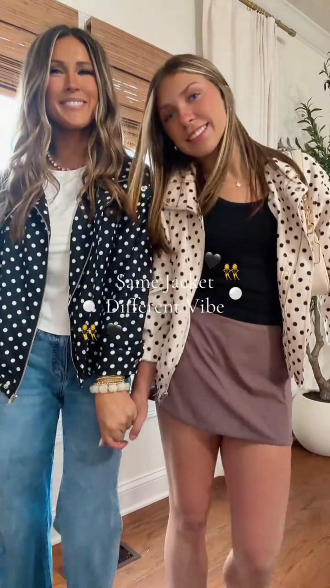 The Polka Dot Jacket My Teen Daughter Keeps Stealing 🤍🖤

Okay this jacket is SUCH a vibe 🙌

It gives that trendy oversized look while still being super wearable for moms AND teens 💕
Throw it on with leggings, denim, or biker shorts and it instantly makes the outfit look cute 👏

Honestly one of those pieces that both me AND my daughters would wear 🤍🖤

polka dot jacket
mom and teen outfits
trendy oversized jacket

#momstyle
#teenstyle
#tiktokfashion #NewDropsForYou #SummerVibes

#LTKootd #LTKmomlife #LTKgrwm