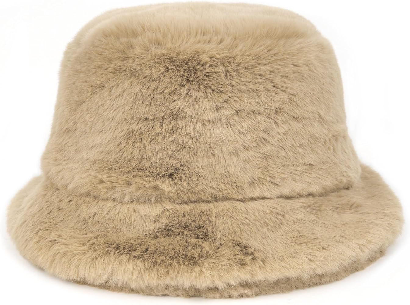 Zylioo XXL Faux Fur Bucket Hat,Oversize Adjustable Fluffy Warm Travel Hat,Large Winter Plush Fuzz... | Amazon (US)