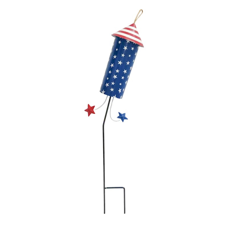 Blue Star Firecracker Yard Stake, 21" | At Home