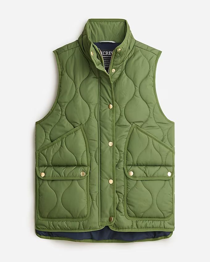 New quilted excursion vest | J.Crew US