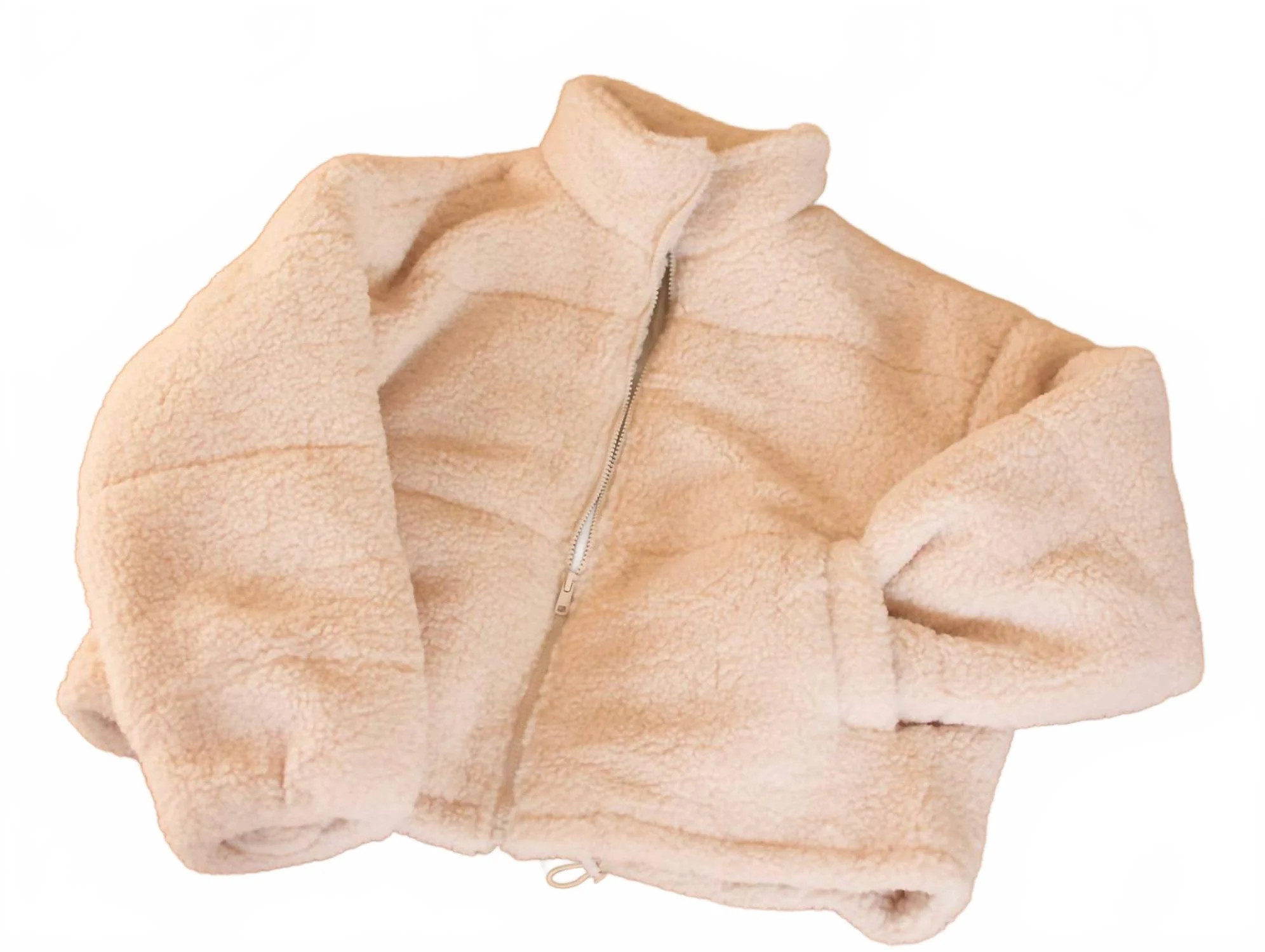 Women's Sherpa Puffer Jacket In White | Shop Simon