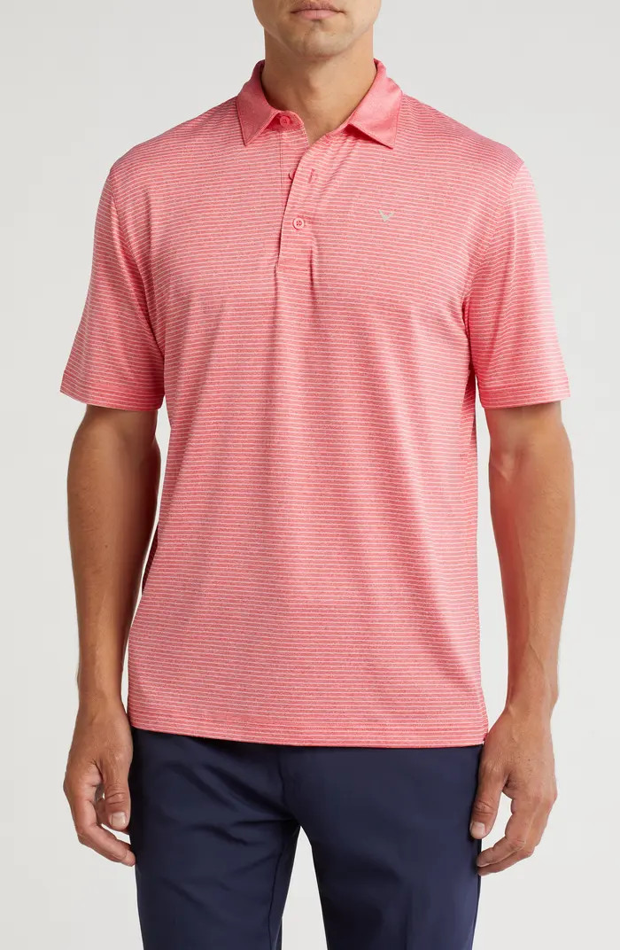 Golf Heather Micro Stripe Polo | Nordstrom Rack