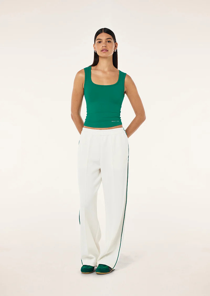 TRIUMPH PANT IN WHISPER WHITE & COLLEGE GREEN | P.E Nation AU