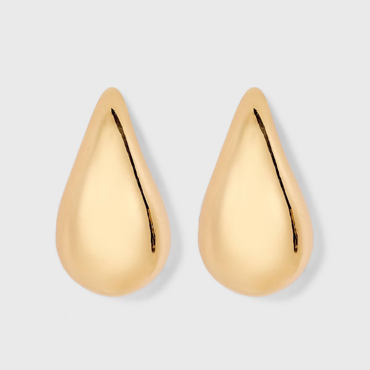 Thick Teardrop Earrings - A New Day™ Gold: Statement Pear Shape, Hypoallergenic, Nickel-Free Me... | Target