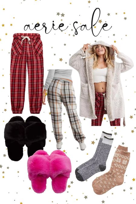 Aerie sale
My favorite pajama pants & slippers 
Fluffy cozy comfy casual winter fall finds
PJs


#LTKunder100 #LTKHoliday #LTKSeasonal