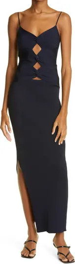 Cult Gaia Honey Cutout Detail Ribbed Maxi Dress | Nordstrom | Nordstrom