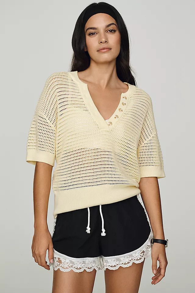 Callie Short-Sleeve Pullover | Anthropologie (US)