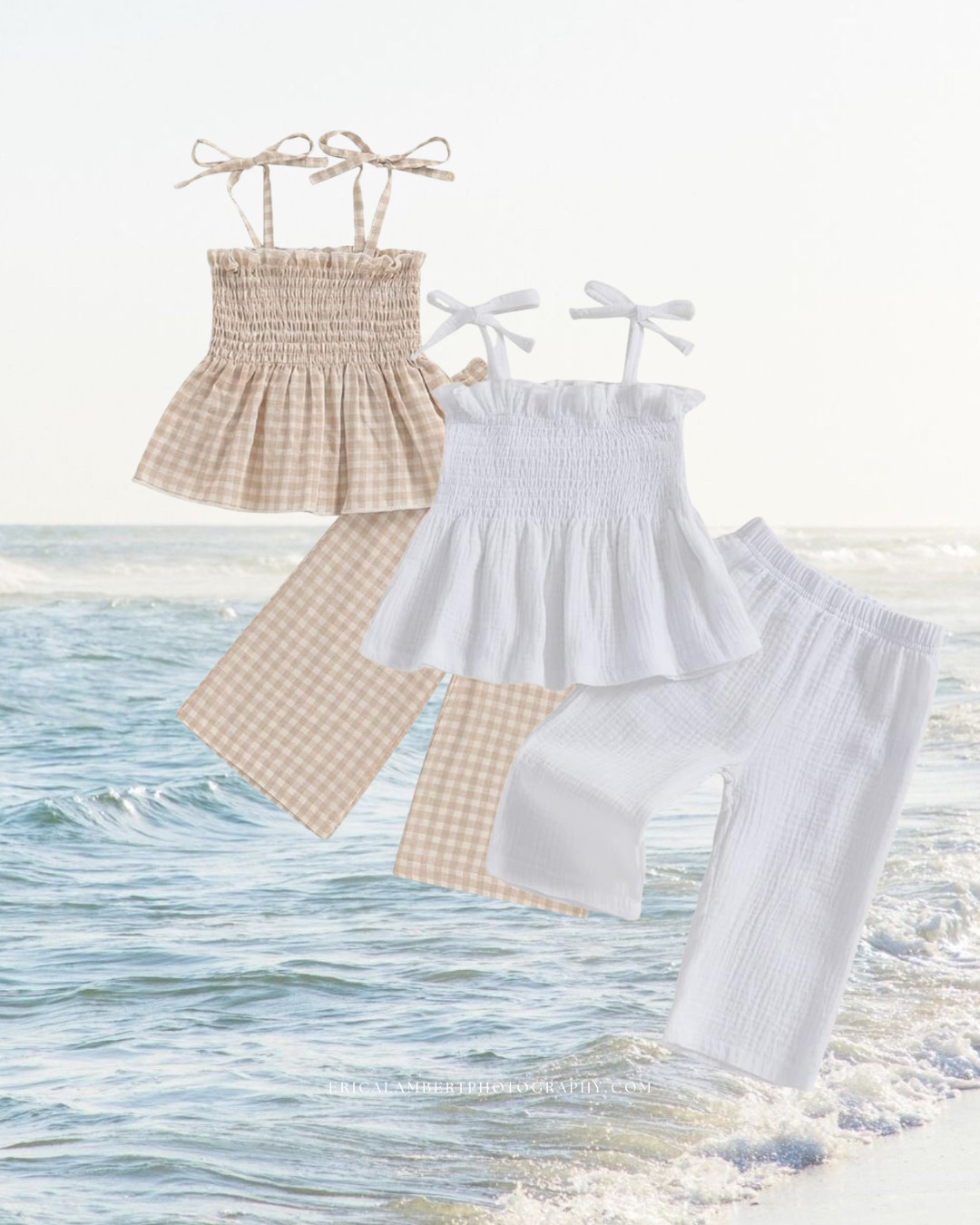 Sweet Coastal Beach Outfit for Little Girls

Lucy has this little set and it is the sweetest outfit for summer. The smocked top and lightweight fabric make it perfect for beach vacations, warm coastal days, or coordinating outfits for family beach photos.

I especially love pieces like this for little girls because the soft textures and neutral colors photograph beautifully on the beach. The classic gingham and breezy cotton fabric feel timeless and relaxed while still looking polished in photos.

Such a cute outfit for beach days, vacation outfits, or family photos on the beaches of 30A.

#LittleGirlsStyle #BeachVacationStyle #CoastalKidsStyle #BeachPhotoOutfits #FamilyPhotoOutfits #30AStyle #GirlsSummerOutfit #FamilyBeachPhotos 

 