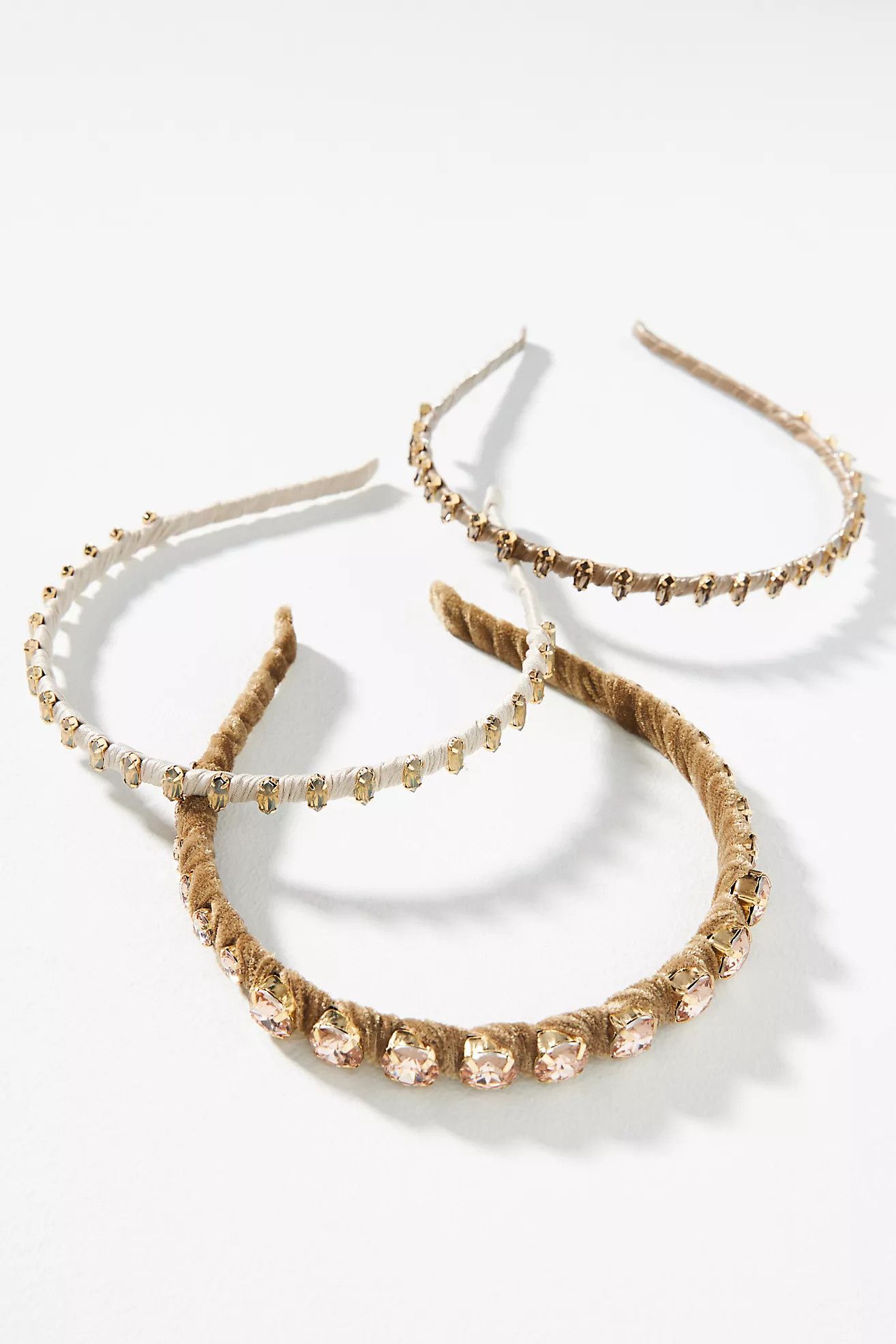 Set of Three Jeweled Headbands - Anthropologie - Ltksale | Anthropologie (US)