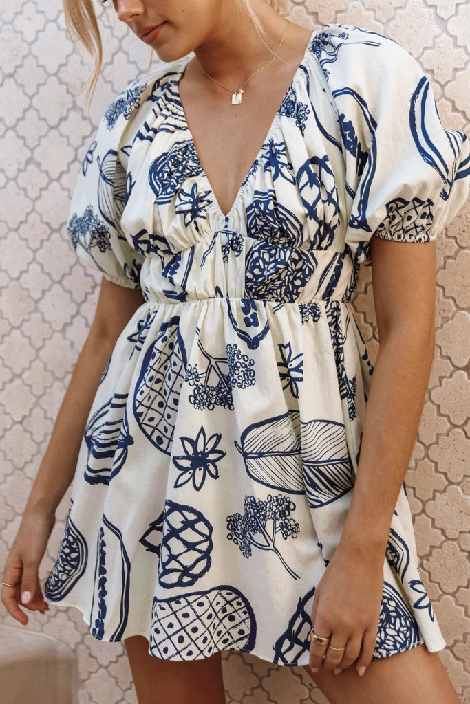 Reeves Mini Dress - Navy | Petal & Pup (US)