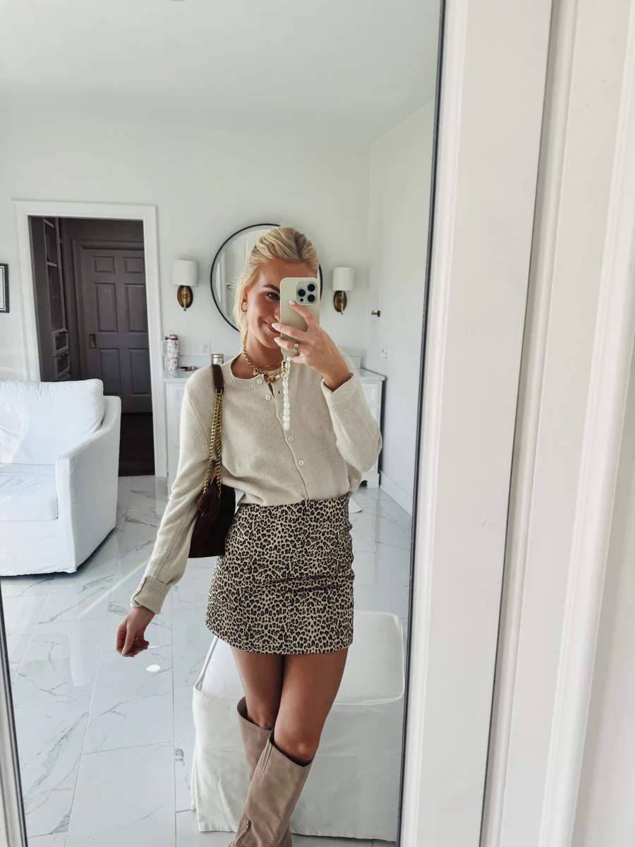 Brooke Mini Skirt - Leopard | cocolillys