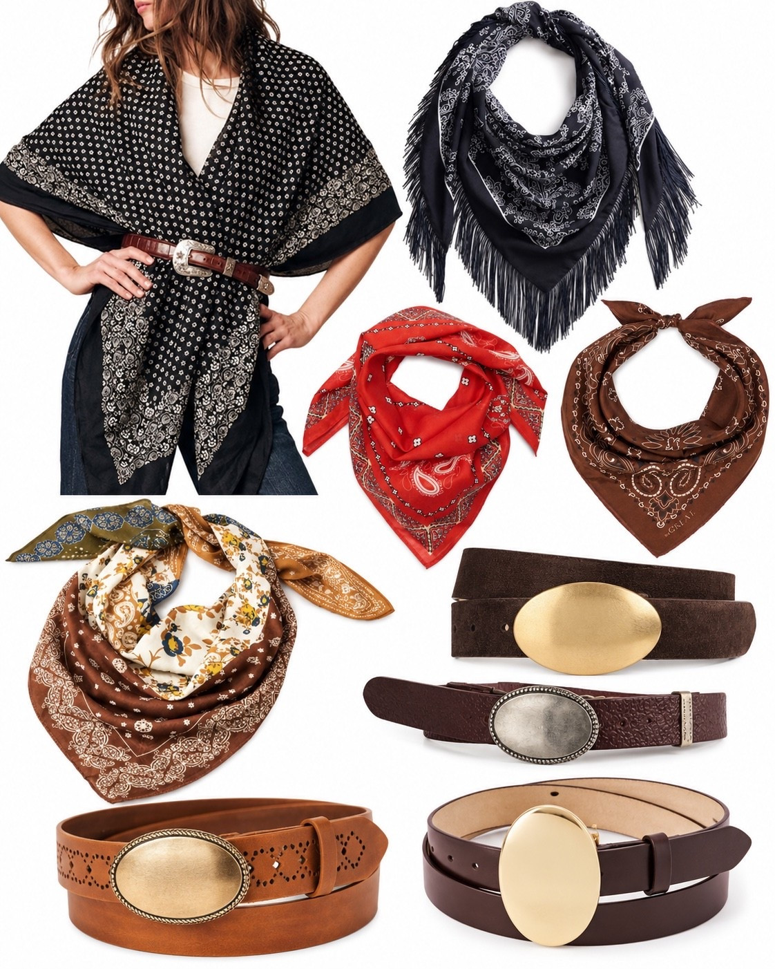 Fall Trend! Scarfs and western belts
