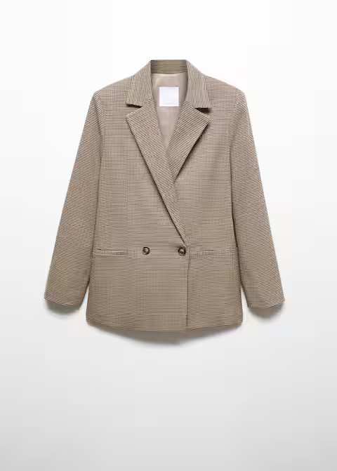 Cross button blazer -  Women | Mango United Kingdom | MANGO (UK)