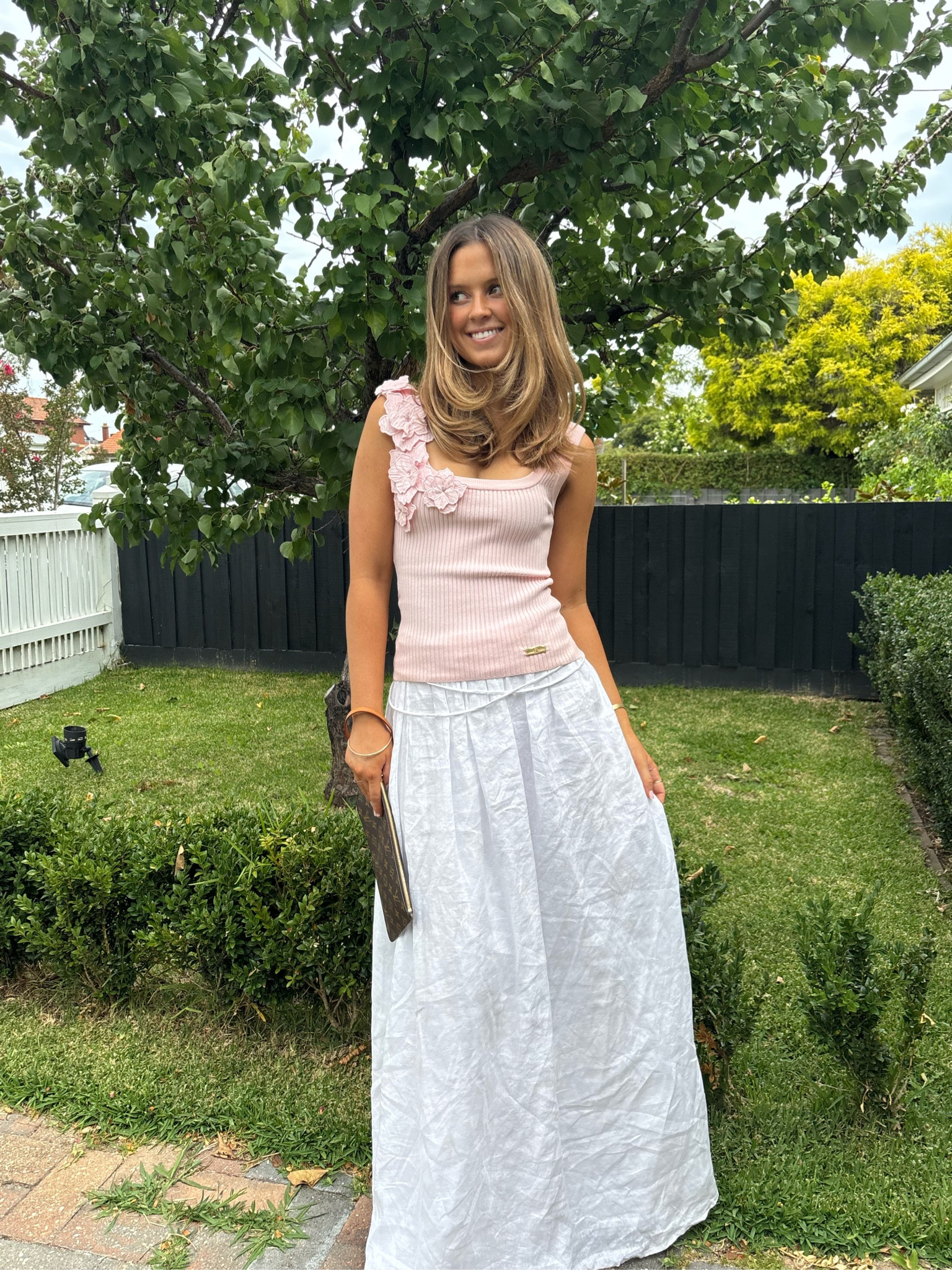 So in love with this top and skirt 🌸
I’m wearing a size xxs in the top (it runs quite big)  

#LTKaustralia #LTKautumn