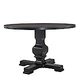 Carolina Chair & Table Kaiser 47" Round Pedestal Dining Table, Antique Black | Amazon (US)
