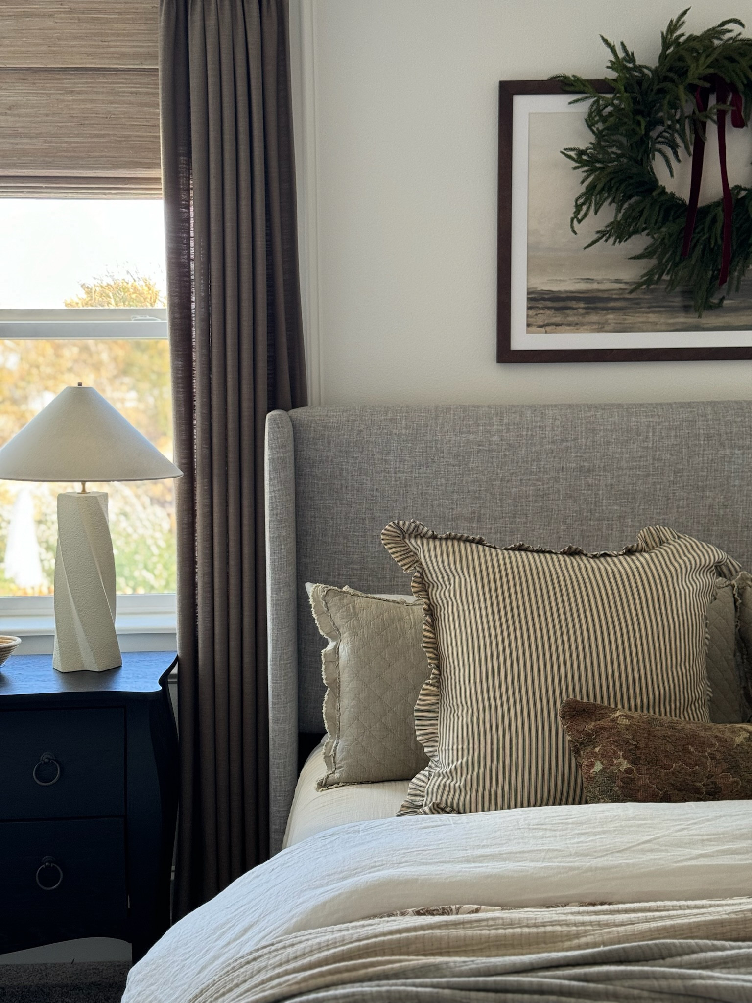 I love how our bedroom came together for the holiday season! These beautiful quilted pillow shams were a top favorite last week. I new gauze plush blanket was a top favorite too! 

#LTKHome #LTKHoliday #LTKStyleTip